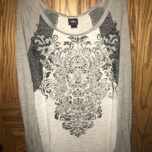 Daytrip Long Sleeve Rhinestone